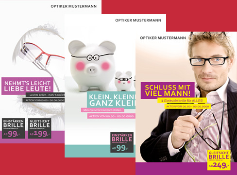 Binde Optik - Anzeigen Binde Optik - Anzeigen