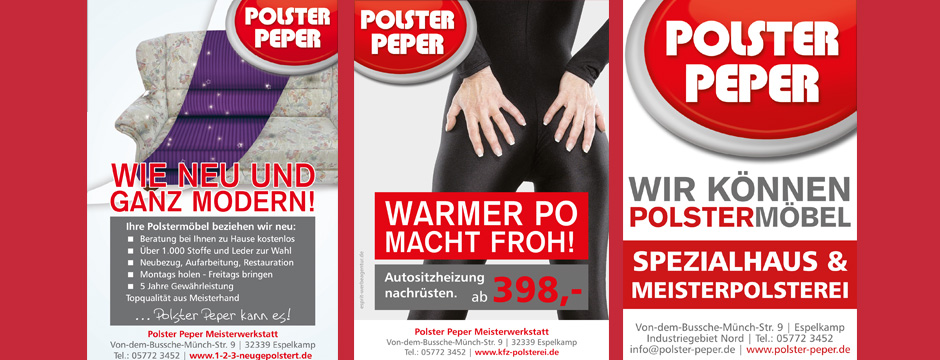 Polster Peper - Prospekt, Flyer, Broschüre Polster Peper - Prospekt, Flyer, Broschüre