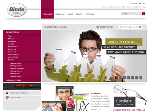 Binde Optik - Webdesign Binde Optik - Webdesign
