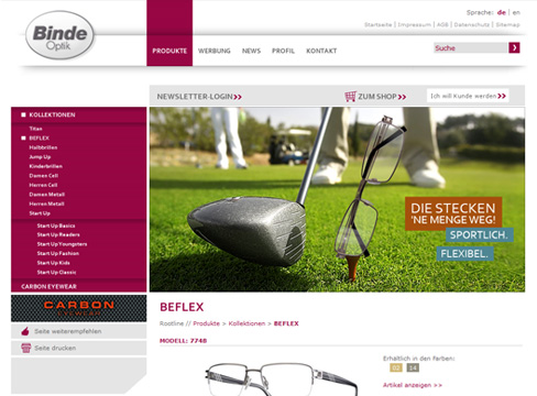 Binde Optik - Webdesign Binde Optik - Webdesign