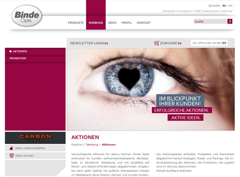 Binde Optik - Webdesign Binde Optik - Webdesign