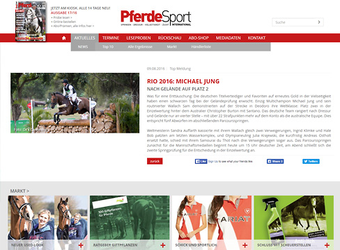 PferdeSport International - Webdesign PferdeSport International - Webdesign