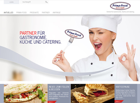 Prima Food - Webdesign Prima Food - Webdesign