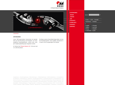Rose Systemtechnik - Webdesign Rose Systemtechnik - Webdesign