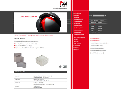 Rose Systemtechnik - Webdesign Rose Systemtechnik - Webdesign